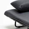 Sillón Sofá cama plegable individual de tela Deborah 