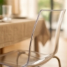 Silla para bar y cocina con soporte de acero apilable Lollipop Grand Soleil Elección
