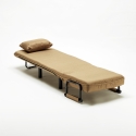 Sillón Sofá cama plegable individual de tela Deborah 