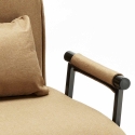 Sillón Sofá cama plegable individual de tela Deborah 