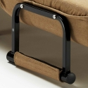 Sillón Sofá cama plegable individual de tela Deborah 