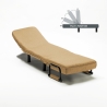 Sillón Sofá cama plegable individual de tela Deborah 
