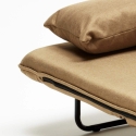Sillón Sofá cama plegable individual de tela Deborah 