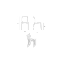 Silla de cocina Apilable de Polipropileno Rome Grand Soleil 