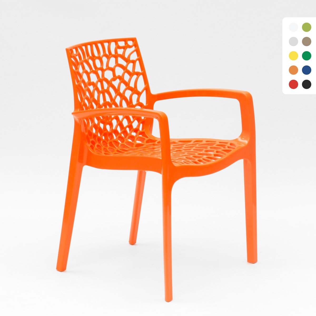 Silla de comedor polipropileno para cocina y bar Grand Soleil Gruvyer Arm Promoción