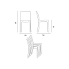 Silla de cocina Apilable de Poliratán BOHÈME Línea Grand Soleil 