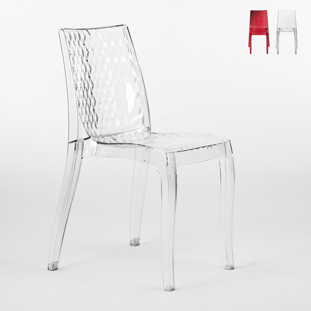 18 Sillas Hypnotic Grand Soleil cafetería transparentes oferta stock bar restaurante
