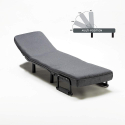 Sillón Sofá cama plegable individual de tela Deborah 