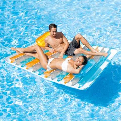 Intex 56897 colchoneta hinchable flotante biplaza piscina