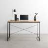 Escritorio mesa industrial 150x60 madera acero para estudio y oficina Wootop Venta