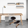 Silla ergonómica postural de rodillas para oficina modelo sueco madera Balancewood Compra
