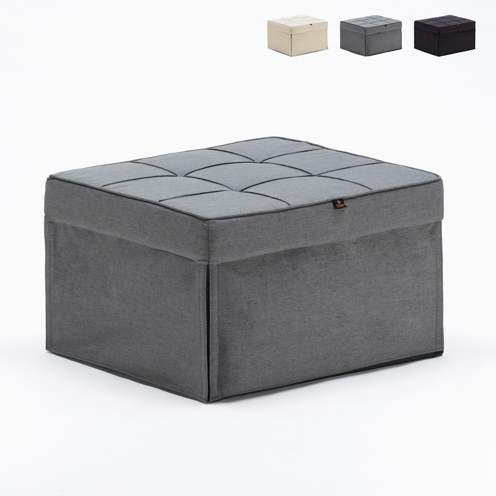 Pouf cama plegable en tejido Sweet Relax