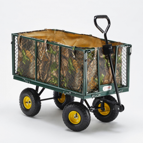 Carro de jardín para el transporte cèsped y madera 400kg Shire Promoción