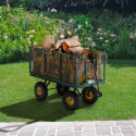Carro de jardín para el transporte cèsped y madera 400kg Shire Venta