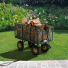 Carro de jardín para el transporte cèsped y madera 400kg Shire Venta