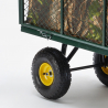 Carro de jardín para el transporte cèsped y madera 400kg Shire Stock
