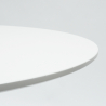 mesa de comedor redonda Tulipan 120 cm blanco y negro Catálogo