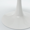mesa de comedor redonda Tulipan 120 cm blanco y negro Elección