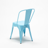 Silla de comedor de metal Tolix para cocinas y bares Steel One 