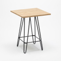 Mesa alta para taburetes industriales 60x60 metal acero madera Bolt Stock