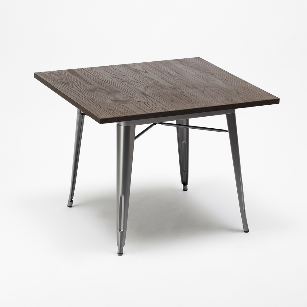 mesas industriales ALLEN mesa de madera patas de metal