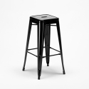juego de mesa alta y 4 taburetes metálicos diseñados por industrial gowanus 