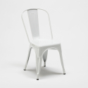 conjunto de mesa cuadrada y sillas industriales de metal estilo flushing 