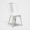 conjunto de mesa cuadrada y sillas industriales de metal estilo flushing 