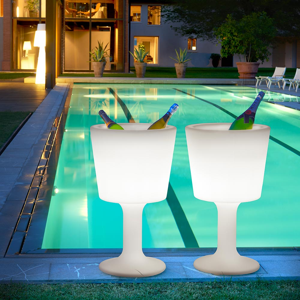 Cubeta cubitera contenedora de botellas luminosa Slide Light Drink Rgb