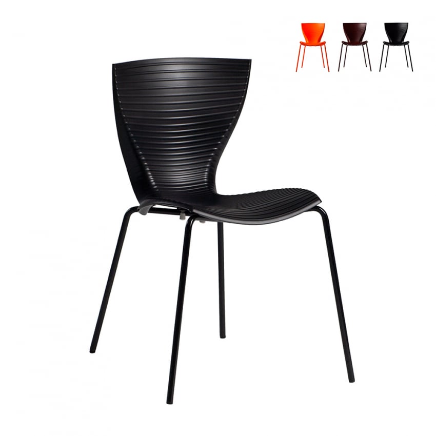 Slide Gloria sillas de diseño moderno para cocina bar restaurante y jardín