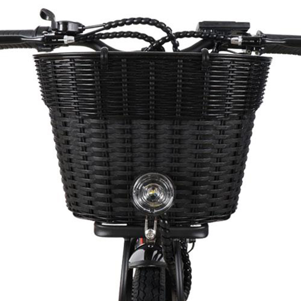 Bicicleta eléctrica ebike para mujer con canasta 250W RKS XT1 Shimano
