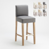 Taburete de bar Cocina de madera estilo Henriksdal alto 74 cm Comfort XL Venta