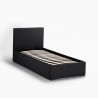 Cama individual de una plaza con red y contenedor 80x190 Basel Twin 