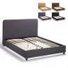 Cama francesa cuadrada y media en tela con malla 120x190 Zurich Venta