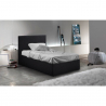 Cama individual de una plaza con red y contenedor 80x190 Basel Twin 