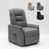 Sillón relax Eléctrico reclinable para Ancianos 2 Motores de tela Emma Plus
