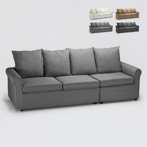 Lapislazzuli moderno sofá cama de 3 plazas desenfundable