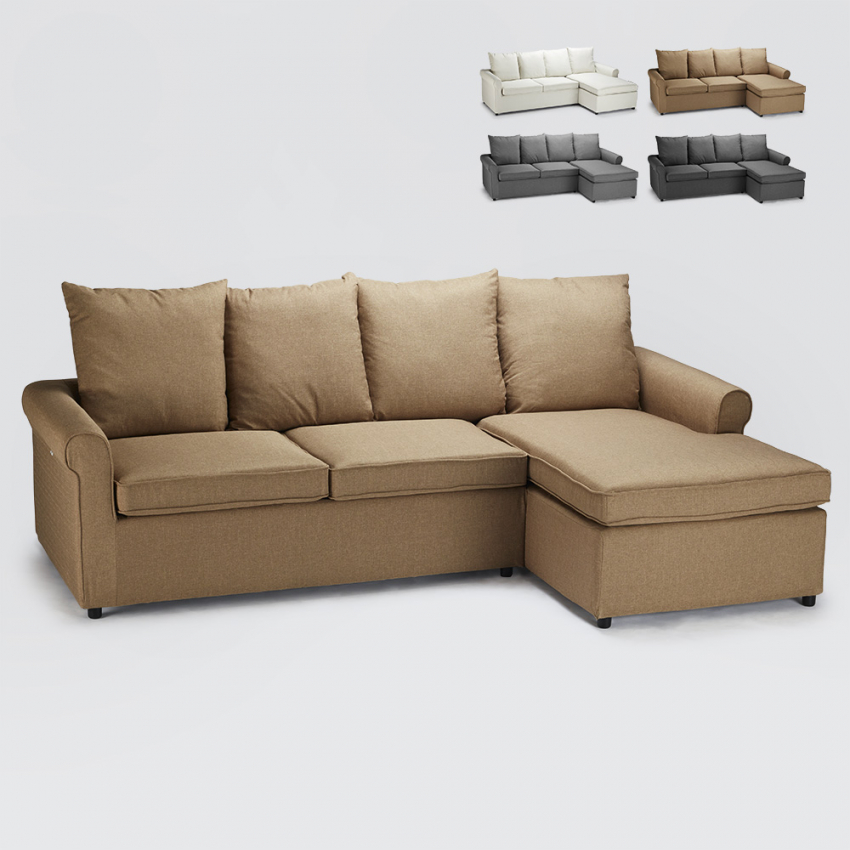 Sofá cama esquinero con 3 plazas desenfundable Lapislazzuli Plus Medidas Sofá cama esquinero con 3 plazas desenfundable Lapislazzuli Plus Medidas