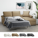 Sofá cama esquinero con 3 plazas desenfundable Lapislazzuli Plus Precio