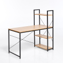 Escritorio con estantería de acero y madera 120x60  Empire diseño minimalista Venta