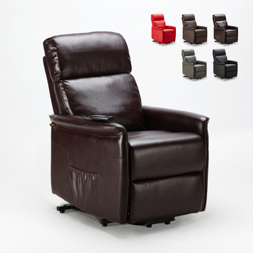 Sillón Relax Reclinable Eléctrico de Cuero Armaila Fix Sillón Relax Reclinable Eléctrico de Cuero Armaila Fix