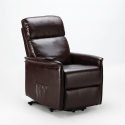 Sillón Relax Reclinable Eléctrico de Cuero Armaila Fix 