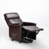 Sillón Relax Reclinable Eléctrico de Cuero Armaila Fix 