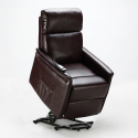 Sillón Relax Reclinable Eléctrico de Cuero Armaila Fix 