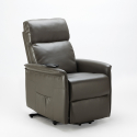 Sillón Relax Reclinable Eléctrico de Cuero Armaila Fix 