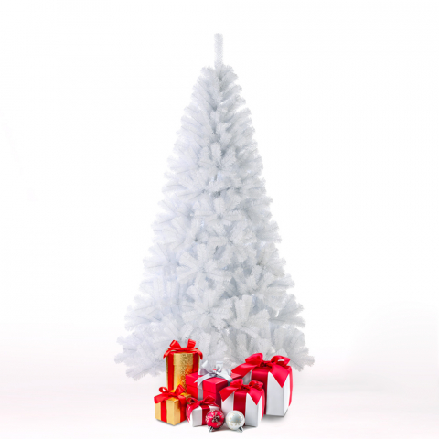 Árbol de Navidad Artificial Blanco 180 cm tradicional Gstaad
