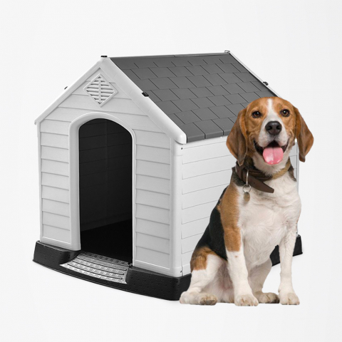 Caseta de jardín para perros medianos en plástico Ruby Promoción