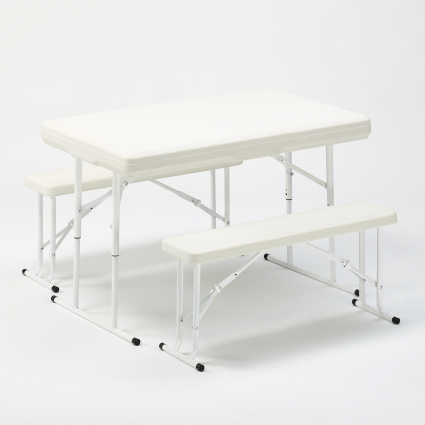 Conjuntos de mesa y sillas de picnic, Mesa de picn Juego de mesa plegable  de plástico