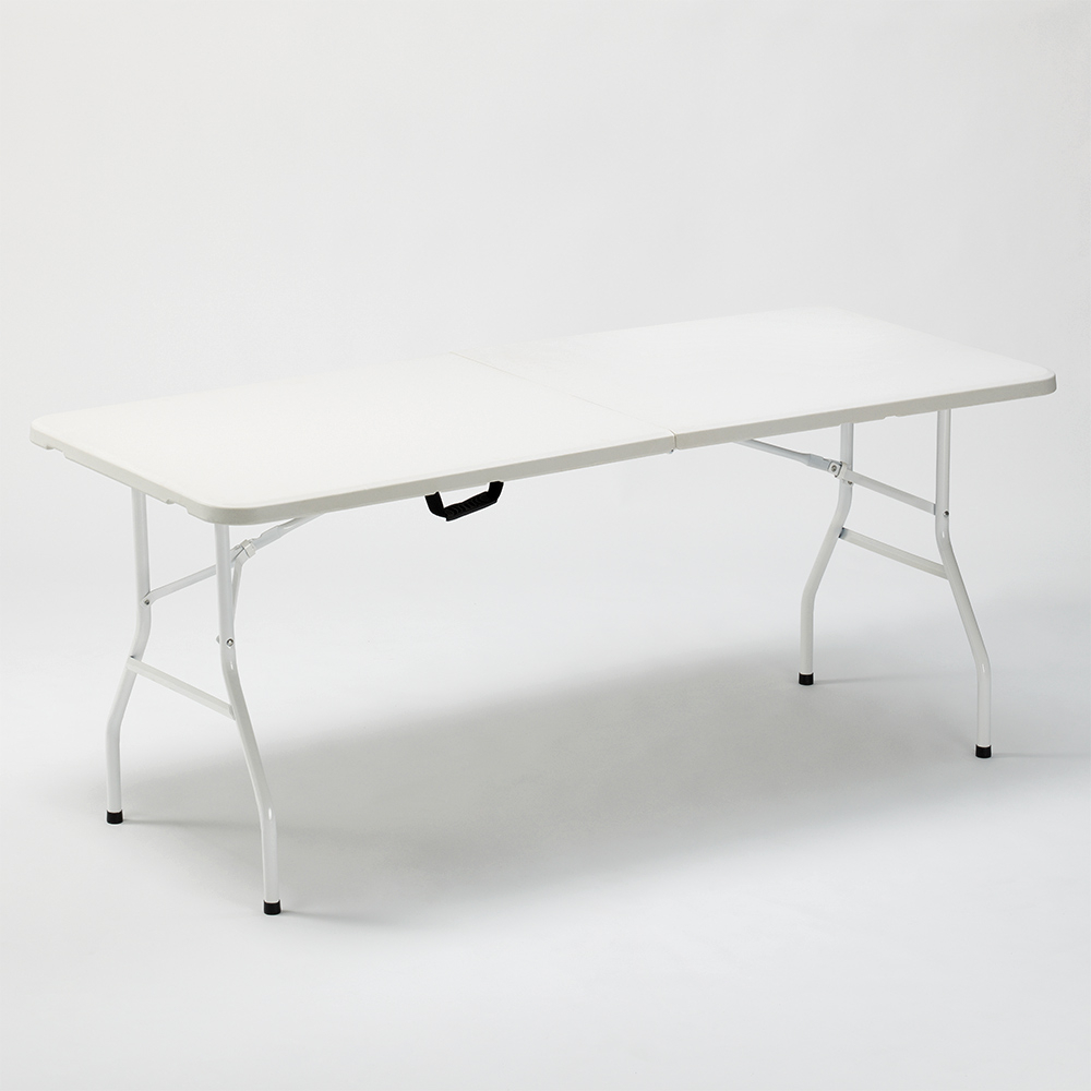 Mesa plegable 180x74cm para jardín y camping rectangular Zugspitze