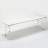 Conjunto mesa rectangular 240x76 con 10 sillas plegables para camping y jardín Rushmore Oferta